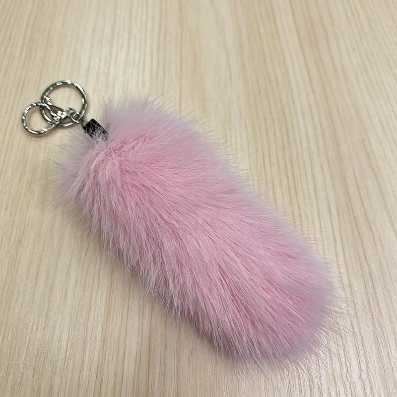 Plush Fox Tail Keychain Bag Ornament