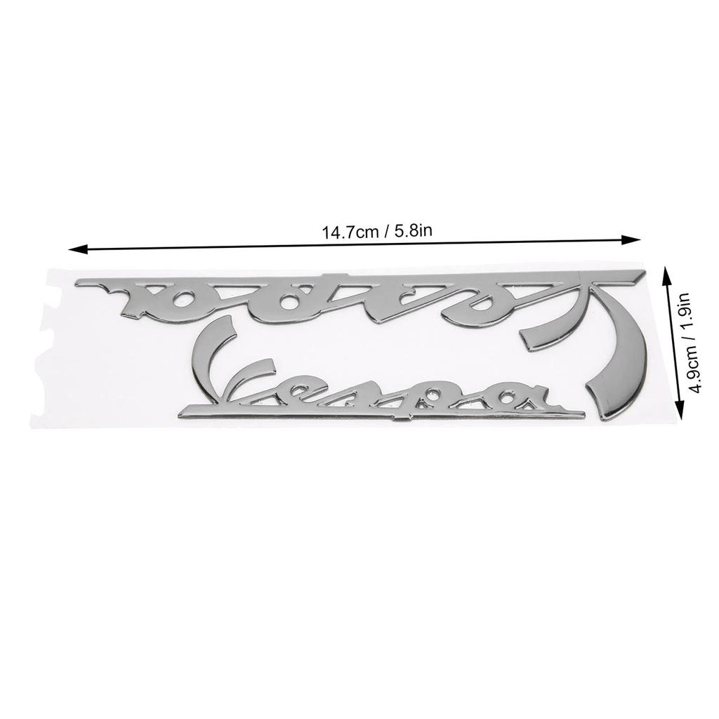 Emblem Sticker, Decorative Durable Badge Decal for Personalization and Upgrade (Silver)