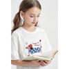 MONTAGUT Girls' Cartoon Dachshund Antibacterial Cooling T-Shirt