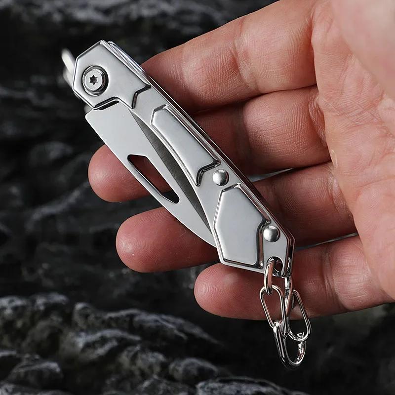 Camping folding knife fruit knife, professional outdoor knife, sharp knife portable hunting knife, multi-functional pocket knife