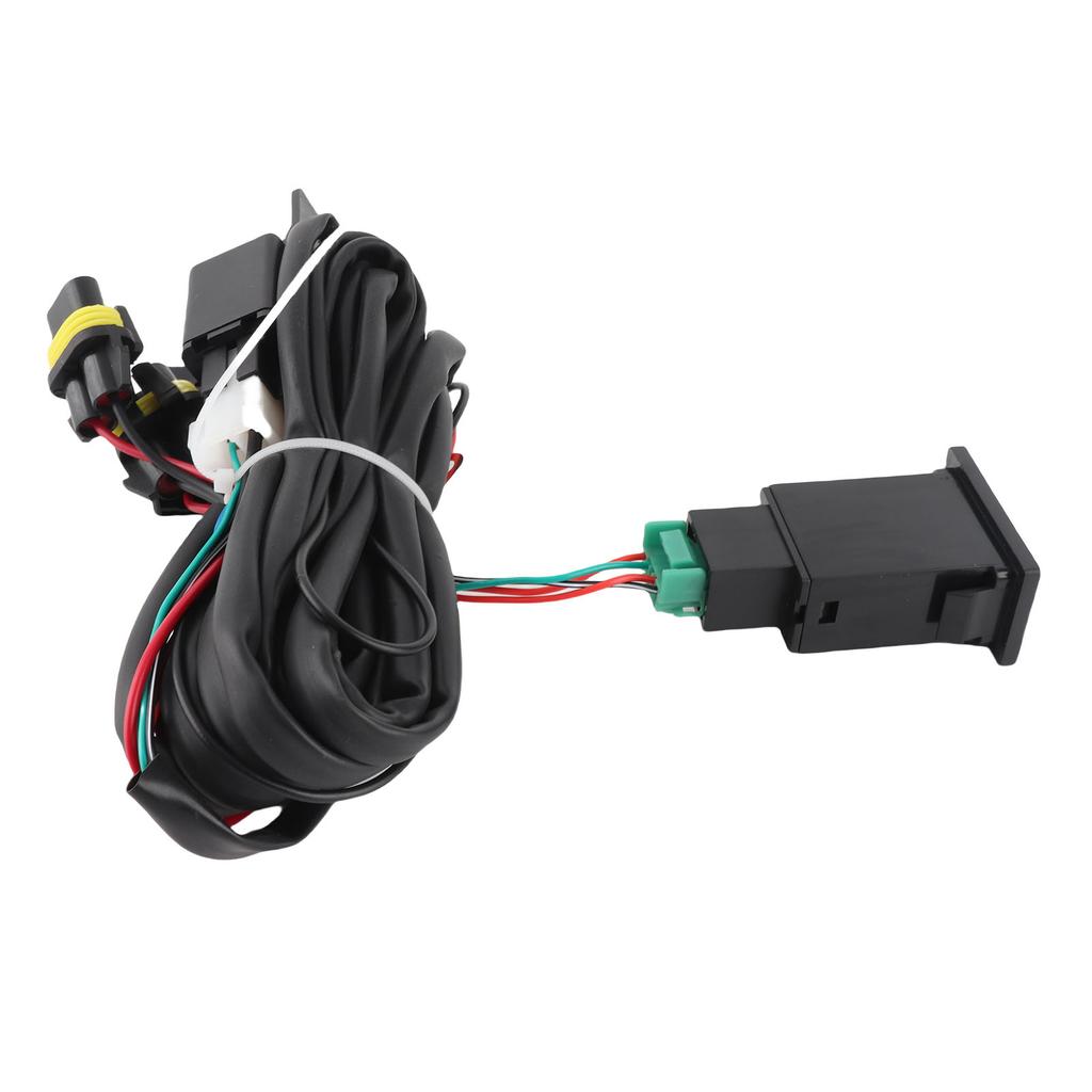 12V Universal Car LED Fog Light On Off Switch Wiring Harness Fuse Relay Kit