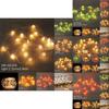 Festive 2m 20led Hanging Christmas Lights Snowflake And Candy Cane Design