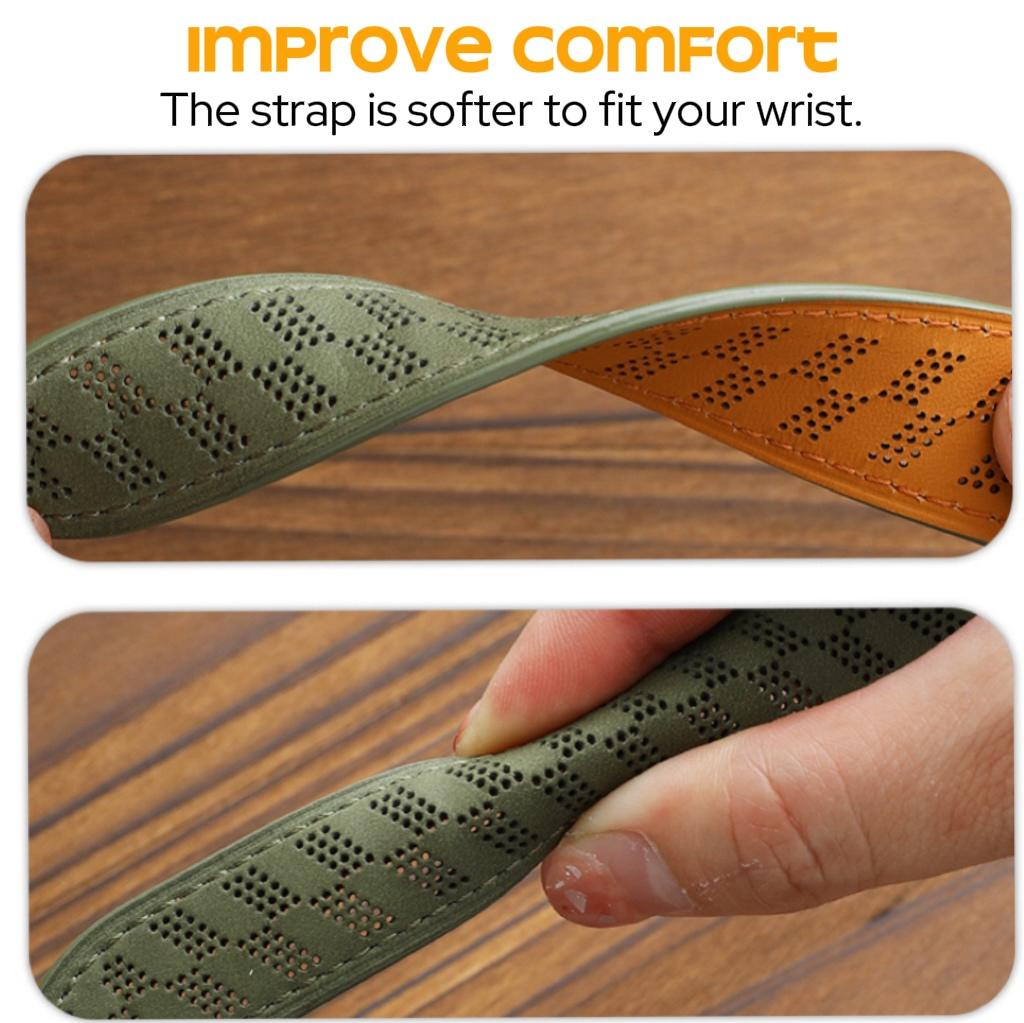 Brățară magnetică din piele naturală pentru Huawei Watch GT4 3 Pro 43 46mm, bandă respirabilă pentru Samsung Galaxy 7 Ultra 4 5 6 40mm 44mm 47mm Gear S3 20mm 22mm