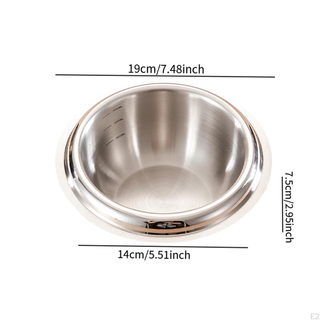 1L Stainless Steel Mixing Bowl for Cooking And Serving
