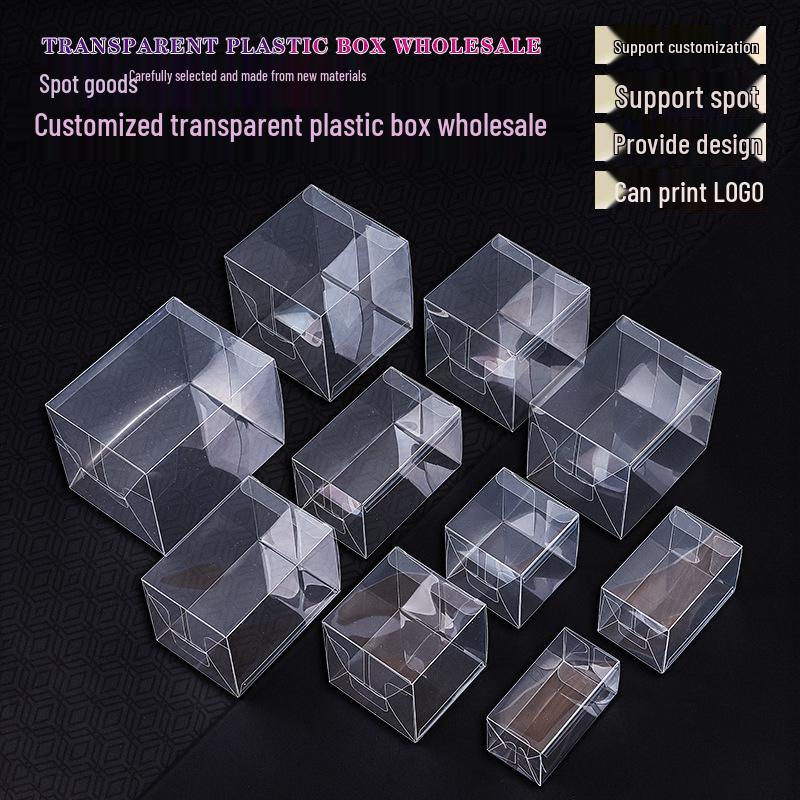 Индивидуальная матовая ПП коробочка для ювелирных изделий с цветной печатью - Прозрачная складная ПВХ упаковка