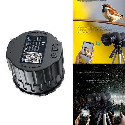 Oculares Electrónicos Wifi 2K 4 Millones Cámara para Telescopios Digitales para Observación de Aves y Deportes
