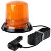 LED Warning Strobe Light: Round, Magnetic Mount, Car Charger, Ideal for Forklifts & School Bus Traffic Safety