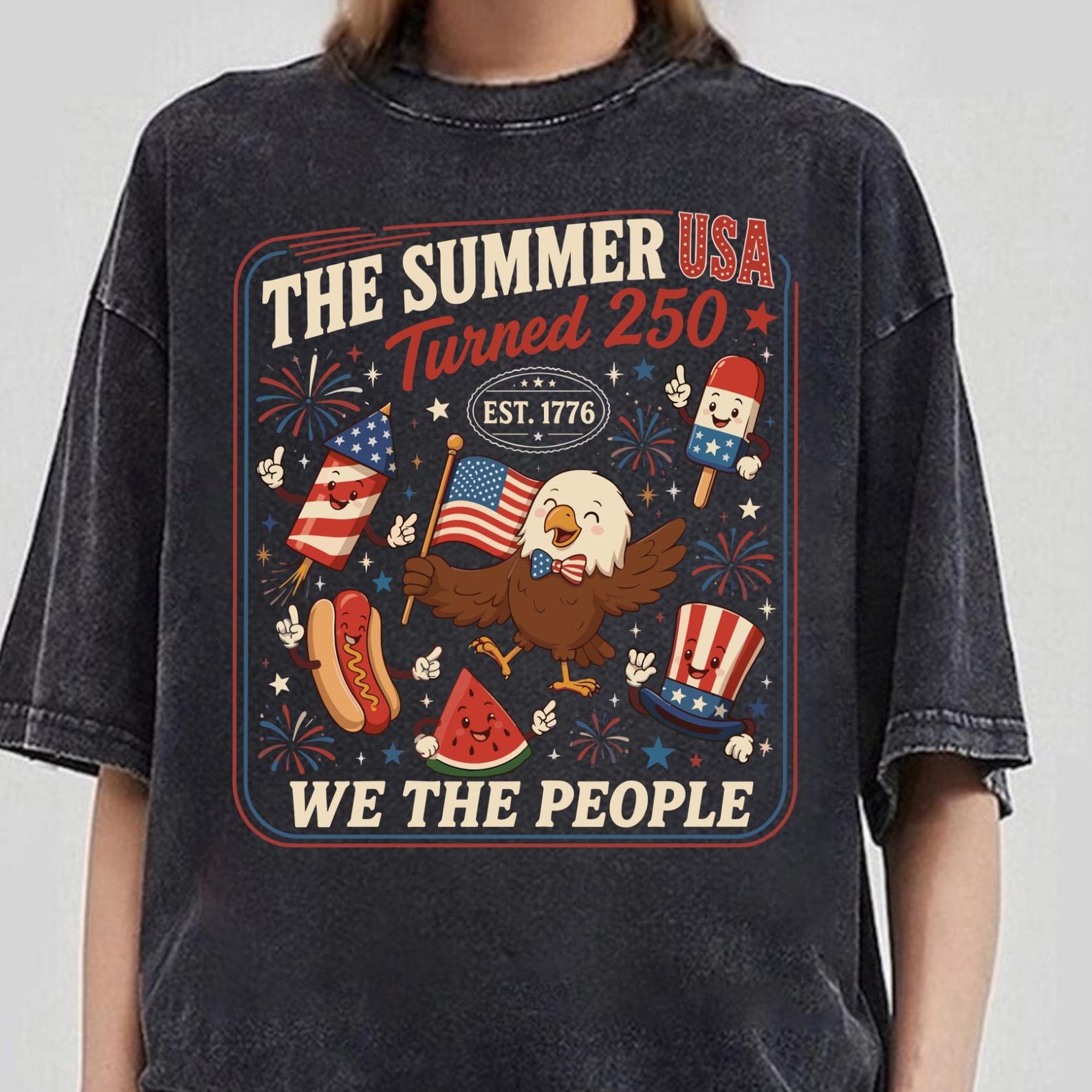 The Summer USA Turned 250 Shirt, Patriotic USA 1776-2026 Tee, Made in America 1776, Social Justice Shirt, America 250th Anniversary 3XL