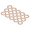 Automotive Oil Drain Plug Gasket Heat Resistant Brass Construction Reliable Seal 007603-014106 007603014106 for Vehicles