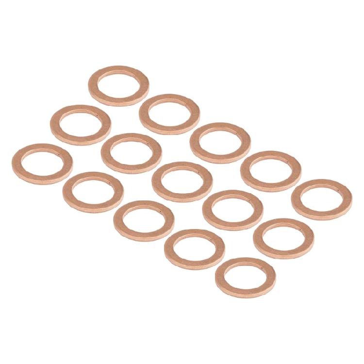 Automotive Oil Drain Plug Gasket Heat Resistant Brass Construction Reliable Seal 007603-014106 007603014106 for Vehicles