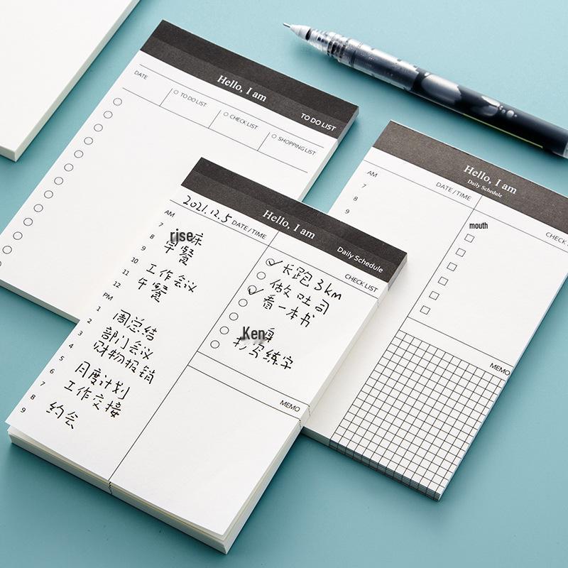 Tearable Sticky Notes – Student Daily Planner & Time Management Schedule