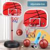 Adjustable Indoor Basketball Hoop with 6 Balls for Kids Ages 3-9