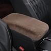 1pc Almofada de apoio de braço de carro de pelúcia quente console central capa de braço almofadas arrumação arrumação universal decoração interior de automóvel