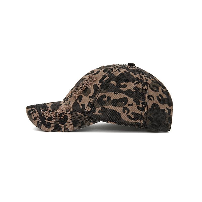 Ripped Camouflage Baseball Cap Unisex Hip Hop Cotton Cap