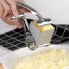 4 In 1 Cheese Shredder Ultra Sharp Rotary Cheese Grater Garlic Ginger Shredder Manual Stainless Steel for Parmesan Cheese Garlic