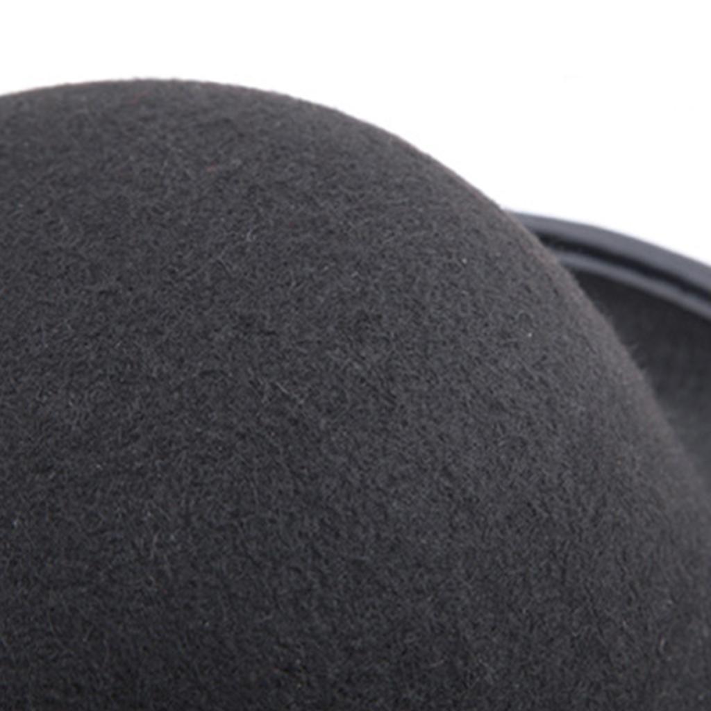 Kids' Black Party Hat Magician Derby Hat Short Brim Fedora Top Hat for Dress Up and Victorian Costume Parties
