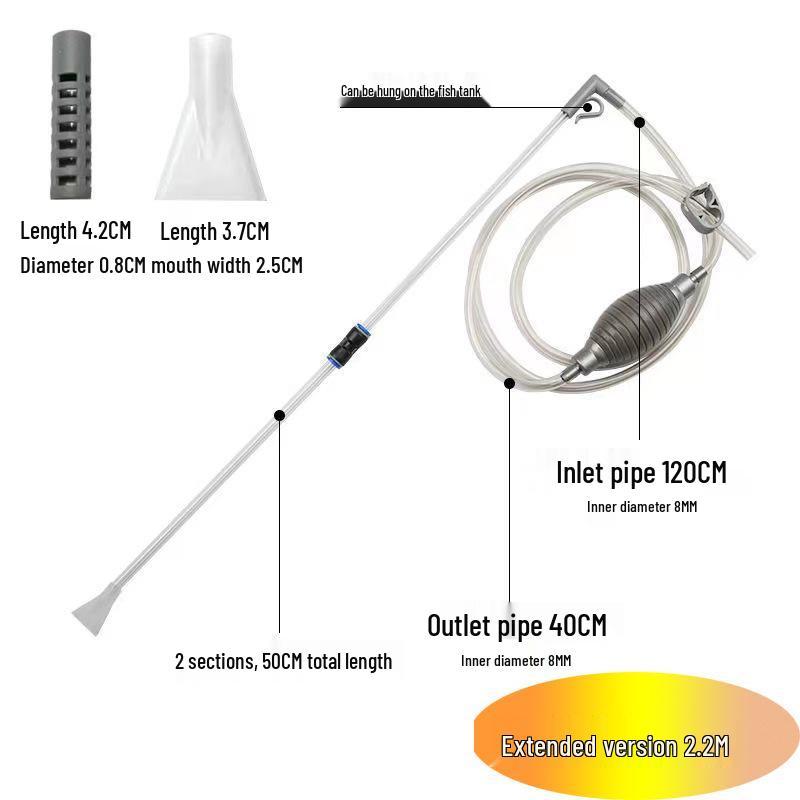 Automatic Fish Tank Water Changer & Cleaner with Siphon Tube for Small Tanks