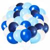 Blue White Balloons Birthday Party 30cm Large Strong Durable 100 Pcs