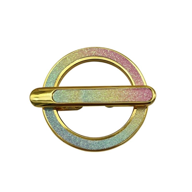 Multiple Angle Adjustable Glittering Brooch Design Phone Grip With Rotatable Magnetic Base Finger Stand Rack For Phone