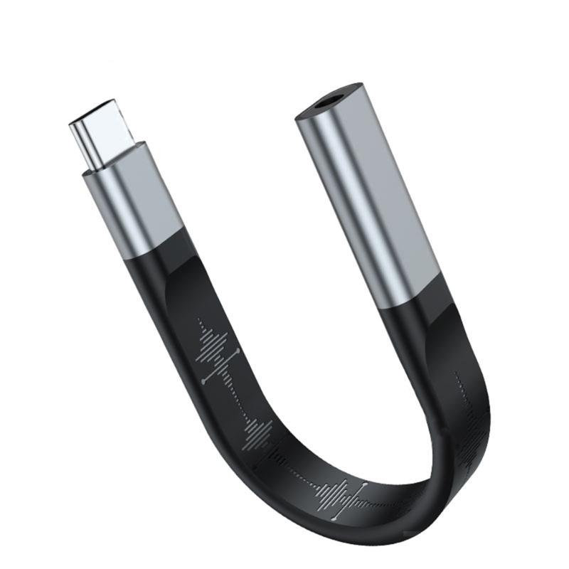 Upgrades Type C To 3.5mm Earphone Adapter Robusts Designs Type C To 3.5mm Headset Connector Enhances Sound Experience