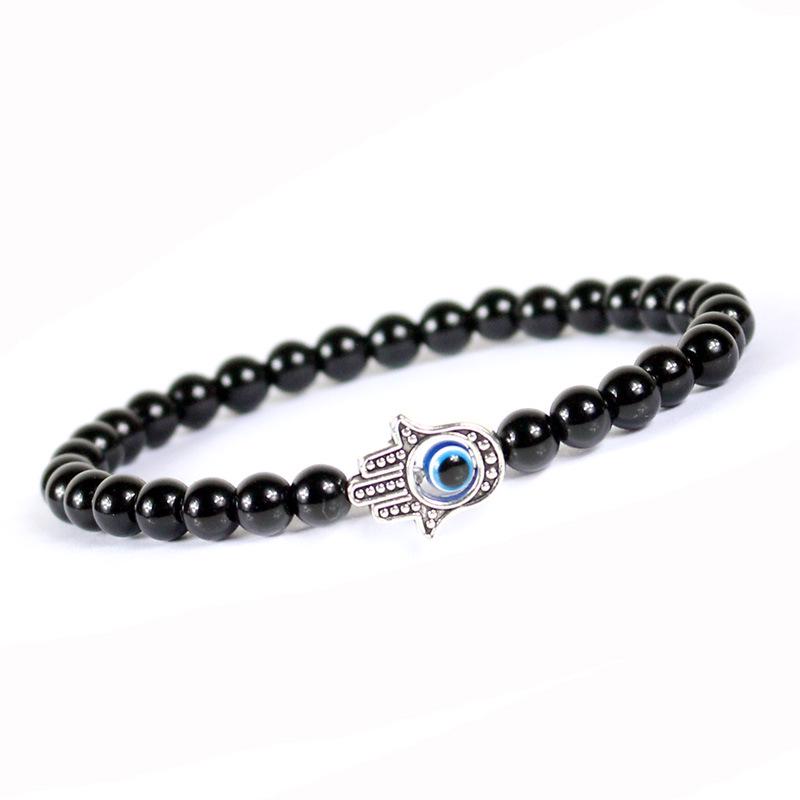EVILEYE Blue Eye Beaded Bracelet: Stylish Unisex Fashion Jewelry Wristband