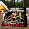 Wrestler Customize Your Name Outdoor Blanket Comfortable Soft Lightweight Perfect For Travel Camping Picnics Sofa Office Bed Living Room Ideal Gift