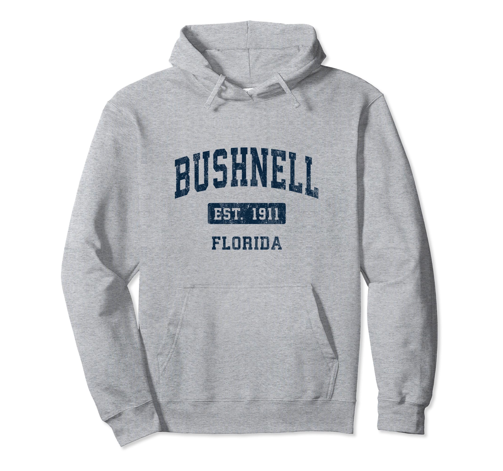 

Hoodie Bushnell Florida FL Vintage Sports Established Navy Design