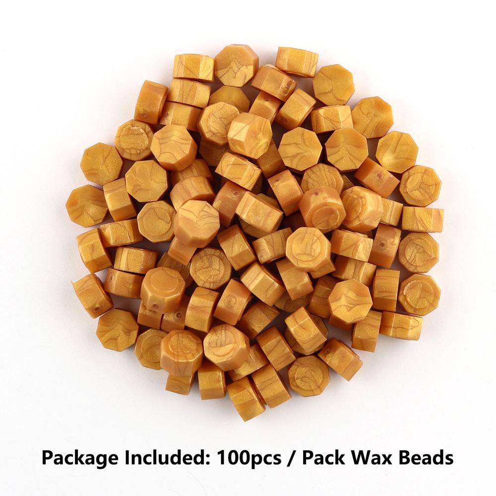 100pcs Wax Seal Beads - 24 Colors Sealing Wax Beads for Making Wax Seals, Decor for Envelope Letter Wedding Invitation