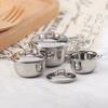 1/12 Dollhouse Miniature Imitated Stainless Steel Casserole Kitchen Cookware