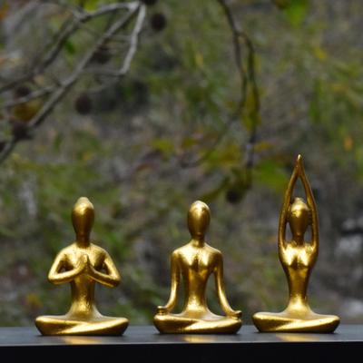 Abstrakte Keramik-Yogafiguren: Zen-Dekor & Hochzeitsgeschenke