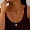 Pendant Clavicle Chain Women Bead Bowknot Clavicle Necklace Fashion Y2K Multilayer Necklace  Ladies