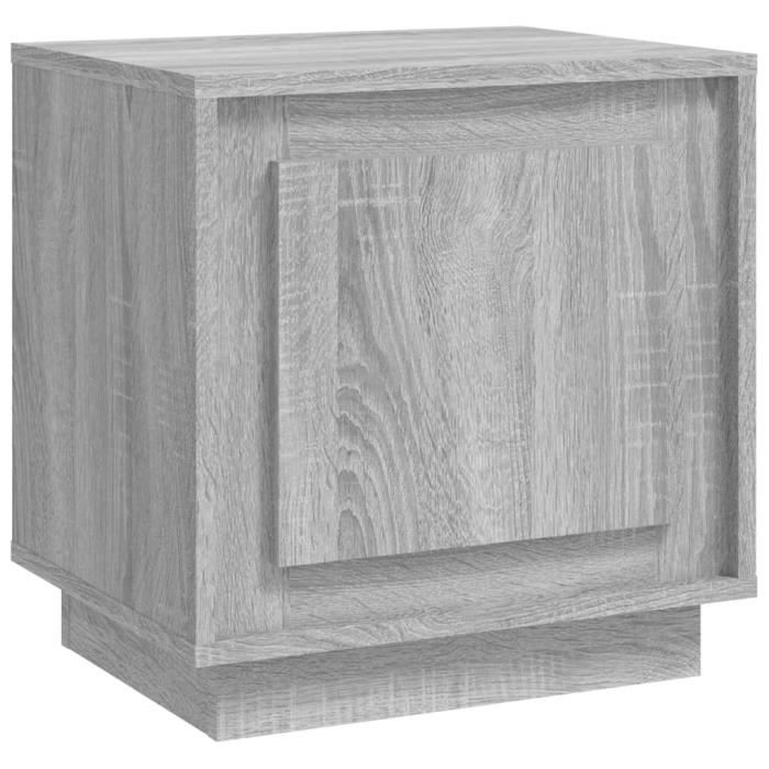 VidaXL Table de chevet sonoma gris 44x35x45 cm bois d'ingénierie 819848