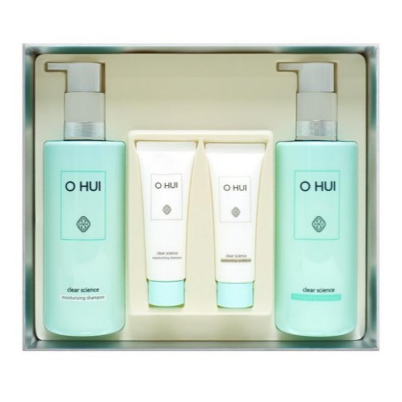 O HUI Clear Science Moisturizing Hair Care Set (Shampoo 400ml + Conditioner 400ml) Korea Beauty