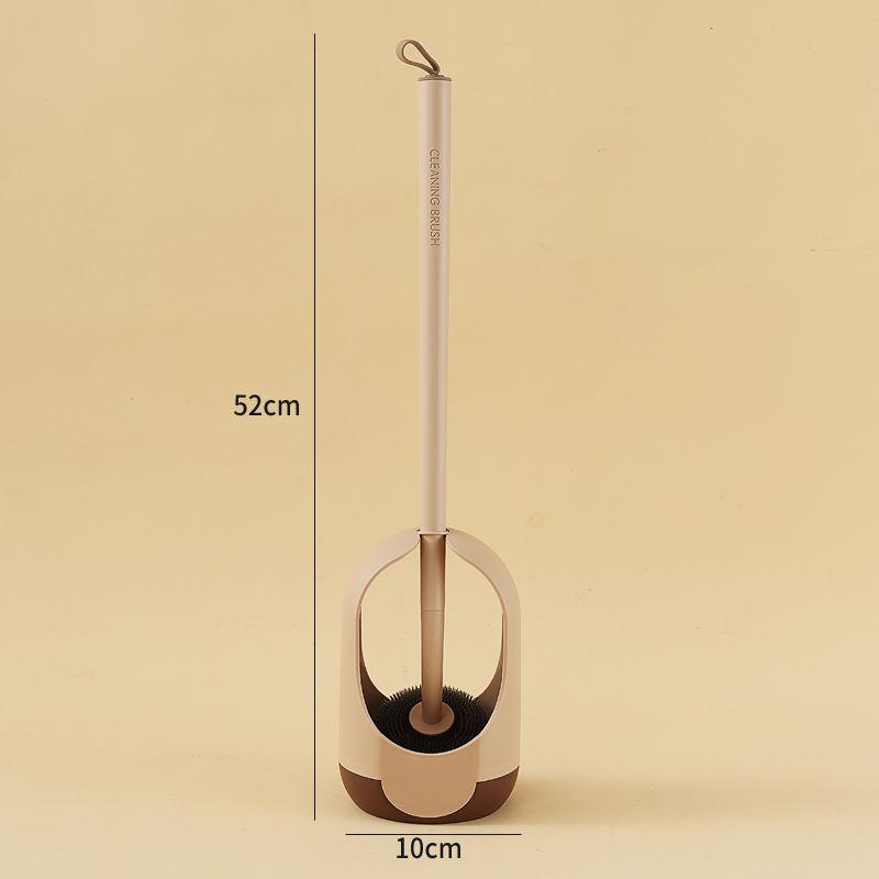

Туалетная щетка с подставкой Без мертвых углов Бытовая щетка для чистки ванной комнаты Длинная ручка Туалетная щетка Настенная туалетная щетка 1PC