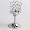 Hollow Crystal Candle Holder Romantic Craft Candelabra Wrought Iron Candlestick  Home Wedding