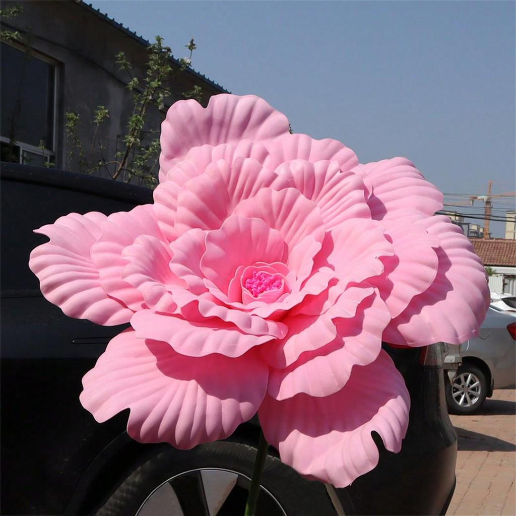 1 pieza Flor de Peonía Artificial de Seda Enorme Decoración Flor Falsa Realista Simulación Grande Accesorios de Recepción de Boda Para Manualidades DIY Decoración Interior de Sala de Estar