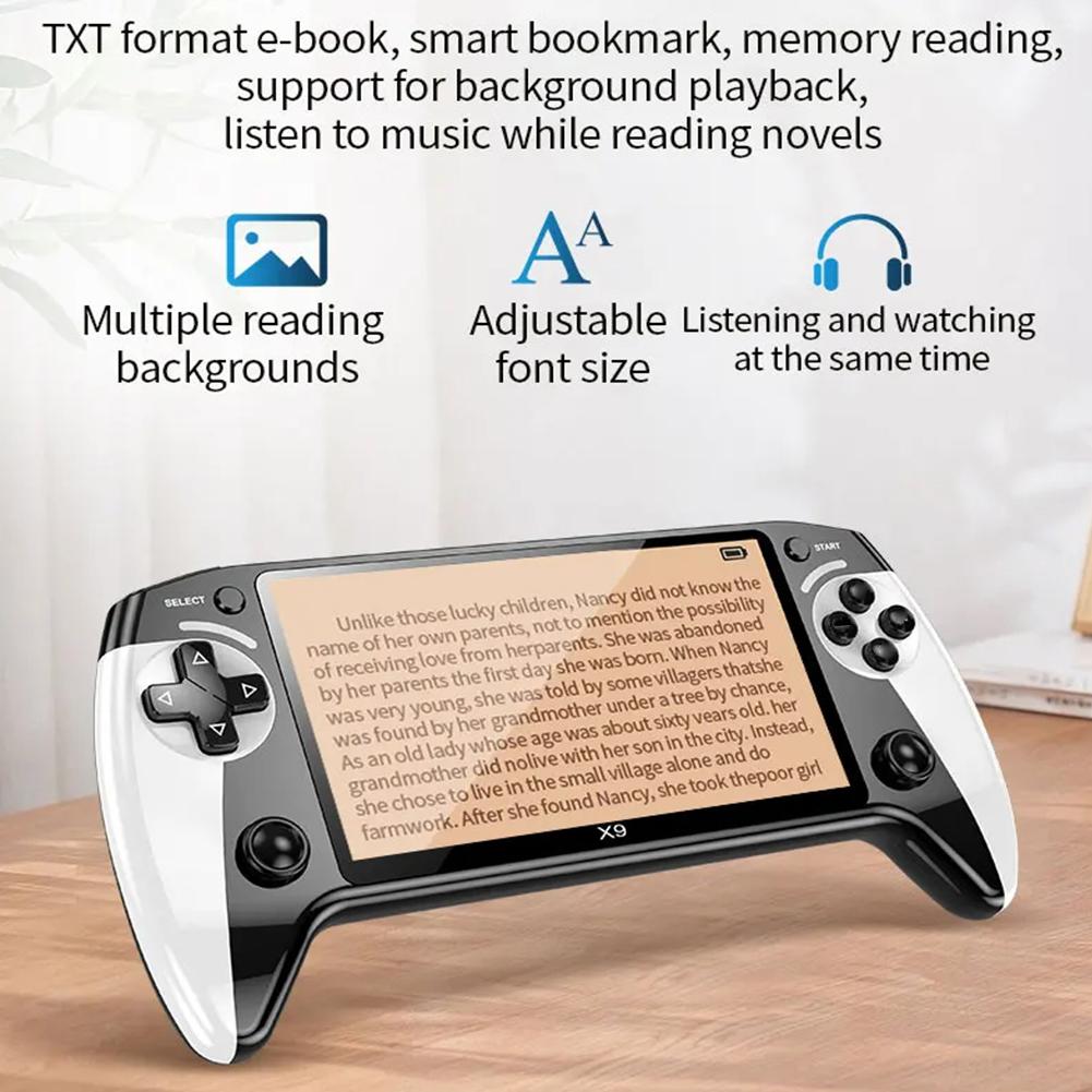 X9 Retro Video Games Player 1500mAh Handheld Game Player Type-C Charging Electronic Game Player for NES/GBC/GB/SFC