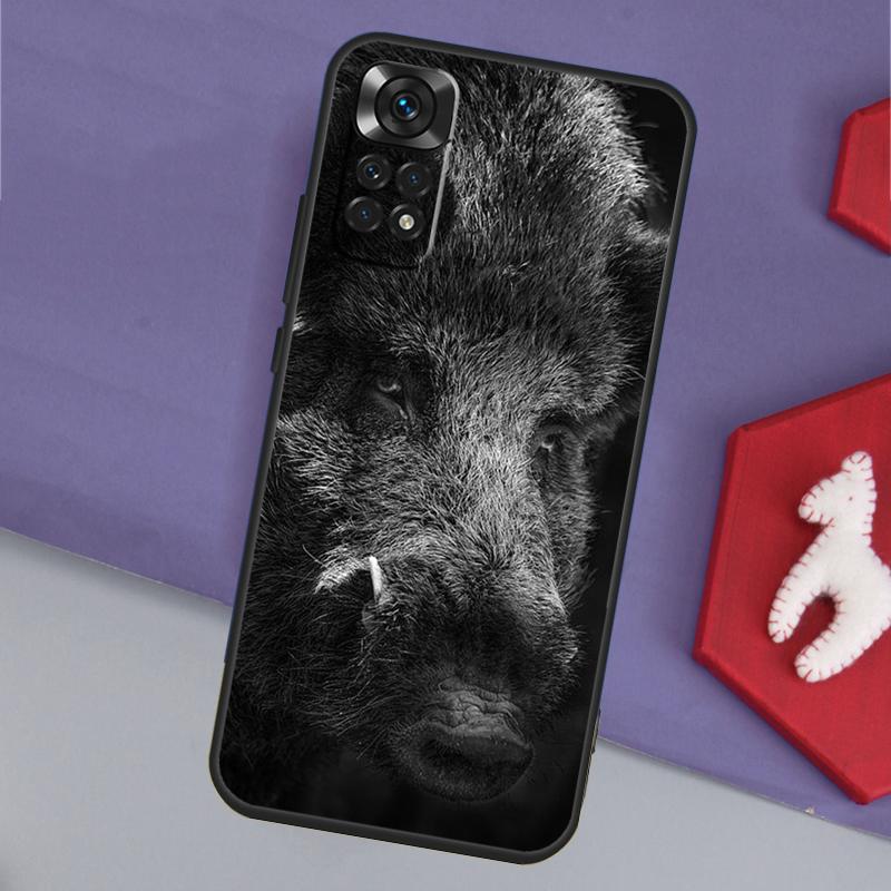 Wild Boar Funda For Xiaomi Redmi Note 13 14 Pro 12 11 9 10 9S 10S 11S 12S Redmi 14C 10C 12C 13C Case