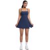 Anti Glare Base Sports Dress With Chest Cushion, Breathable Outdoor Golf Backless Camisole, Yoga Tennis Skirt For Women