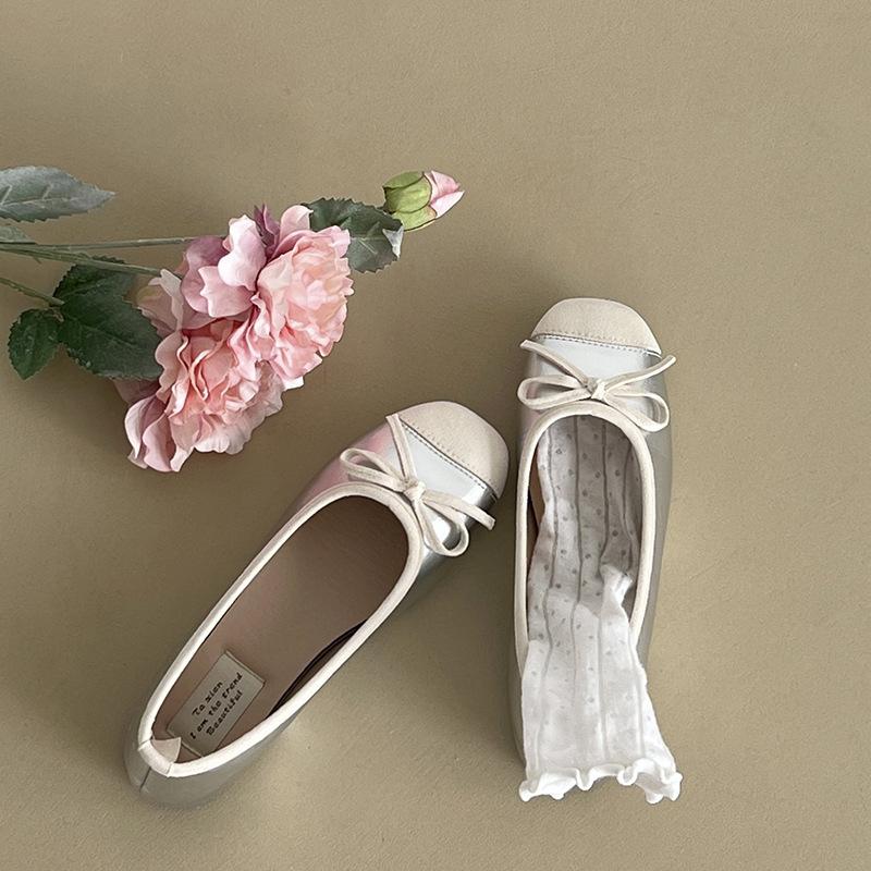 French retro ballet style shallow mouth flat-soled single shoes women's 2025 new summer versatile square head soft-soled Mary Jane shoes