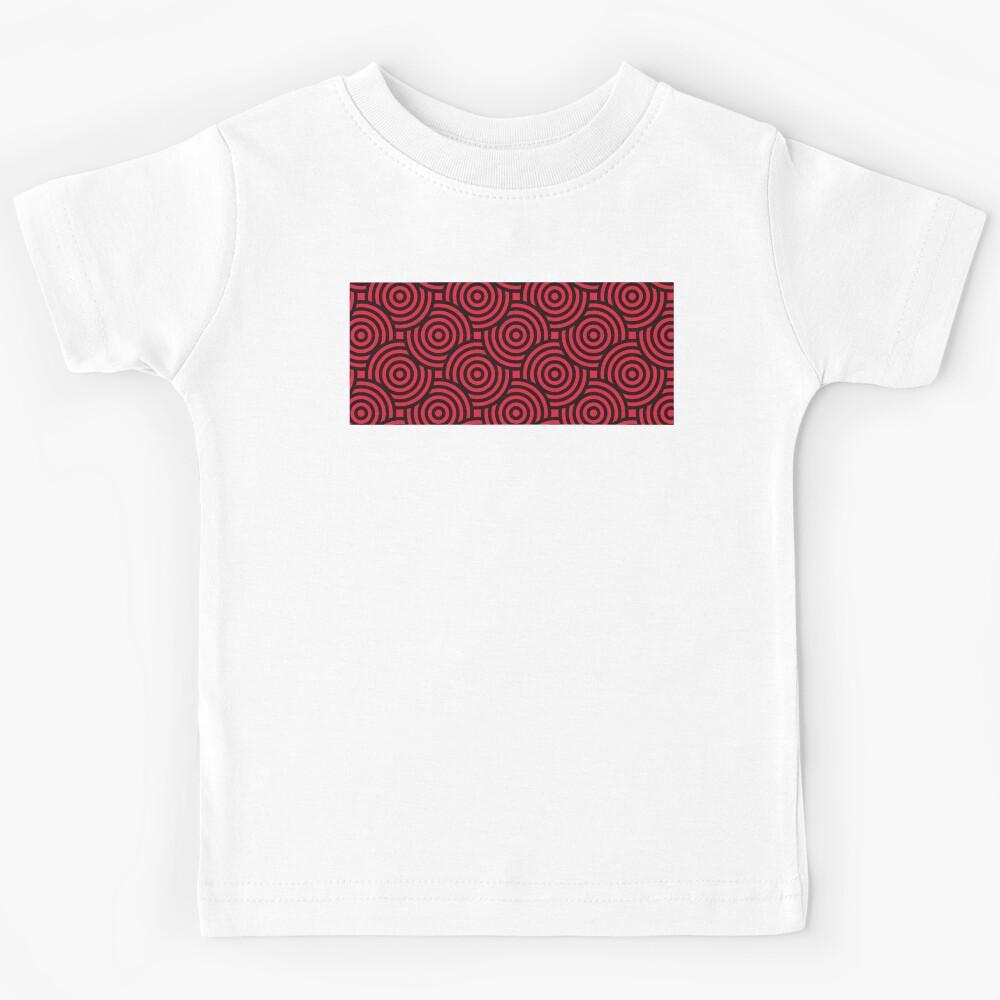 Circles pattern in black and red Kids T-Shirt 100