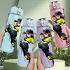 1PC Street Dancing Girl 750ml Color Plastic Sports Water Bottle Leakproof Flip Straw Lid Suitable for Sports Office Home Use