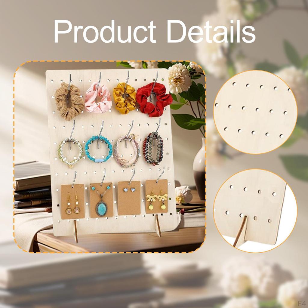 Earring Holder Tree Hanger,Wood,Earrings Display Stand,Jewelry Storage Rack for