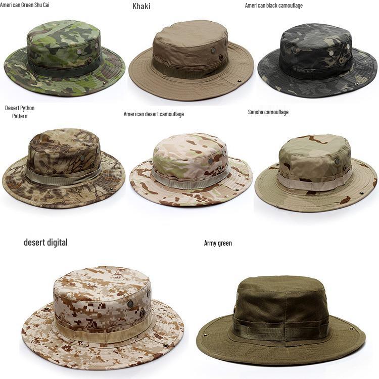 Men's Tactical Camouflage Military Sun Hat - Outdoor/Fishing/Fisherman Hat