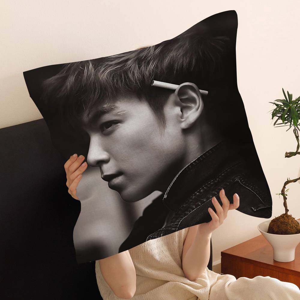 Korean Celebrity Singer T-TOP Pillow Cover Sofa Cushion Cover Home Room Decoration Children Gift