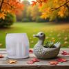 Duck Flowerpot Mold Multi-Functional Gypsum Cup Mold Vase Storage Mold Silicone For Candle Making Art Projects Gypsum Casting