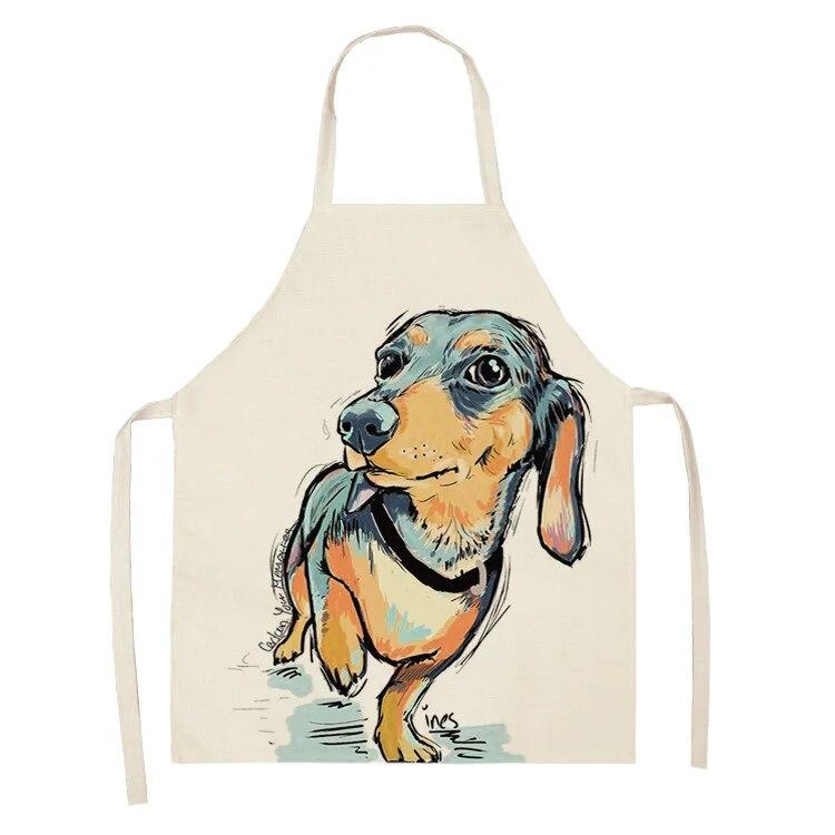 Household Kitchen Apron Nordic Polyester Animal Series Apron Polyester Overalls Adult Apron Polyester Material Apron