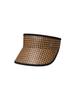 Beulaunhaes Houndstooth Straw Sun Visor