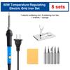 Soldering Iron Kit 60W Soldering Iron Circuit Board Repair Soldering Kit Adjustable Temperature Solder Welding Tools