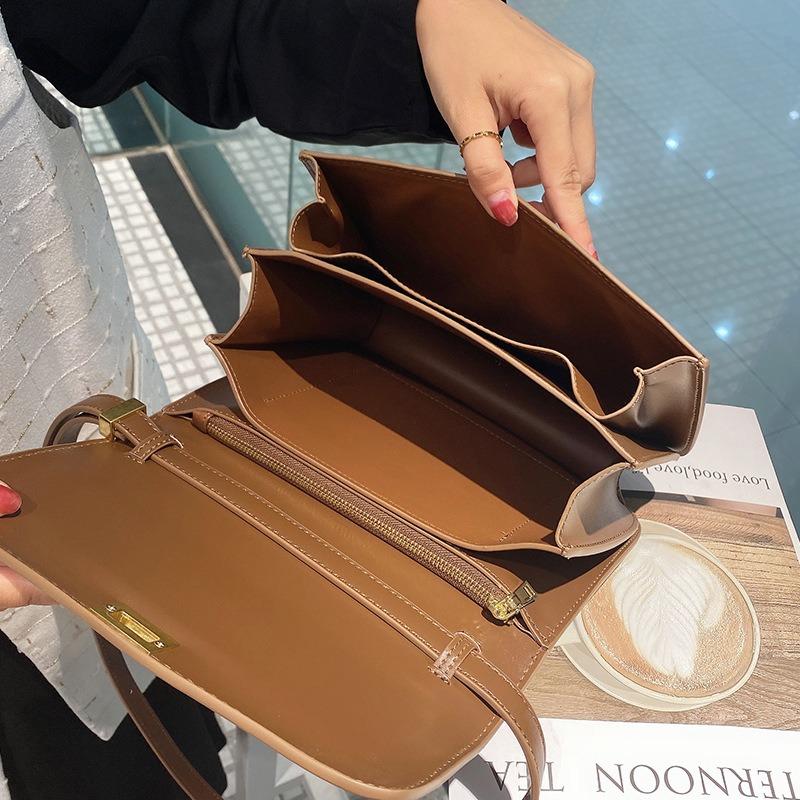 TIFICY Bags for Women, All-match Retro Small Square Bag for Women, New Textured Genuine Leather Box Tofu Bag, Crossbody Shoulder Bag